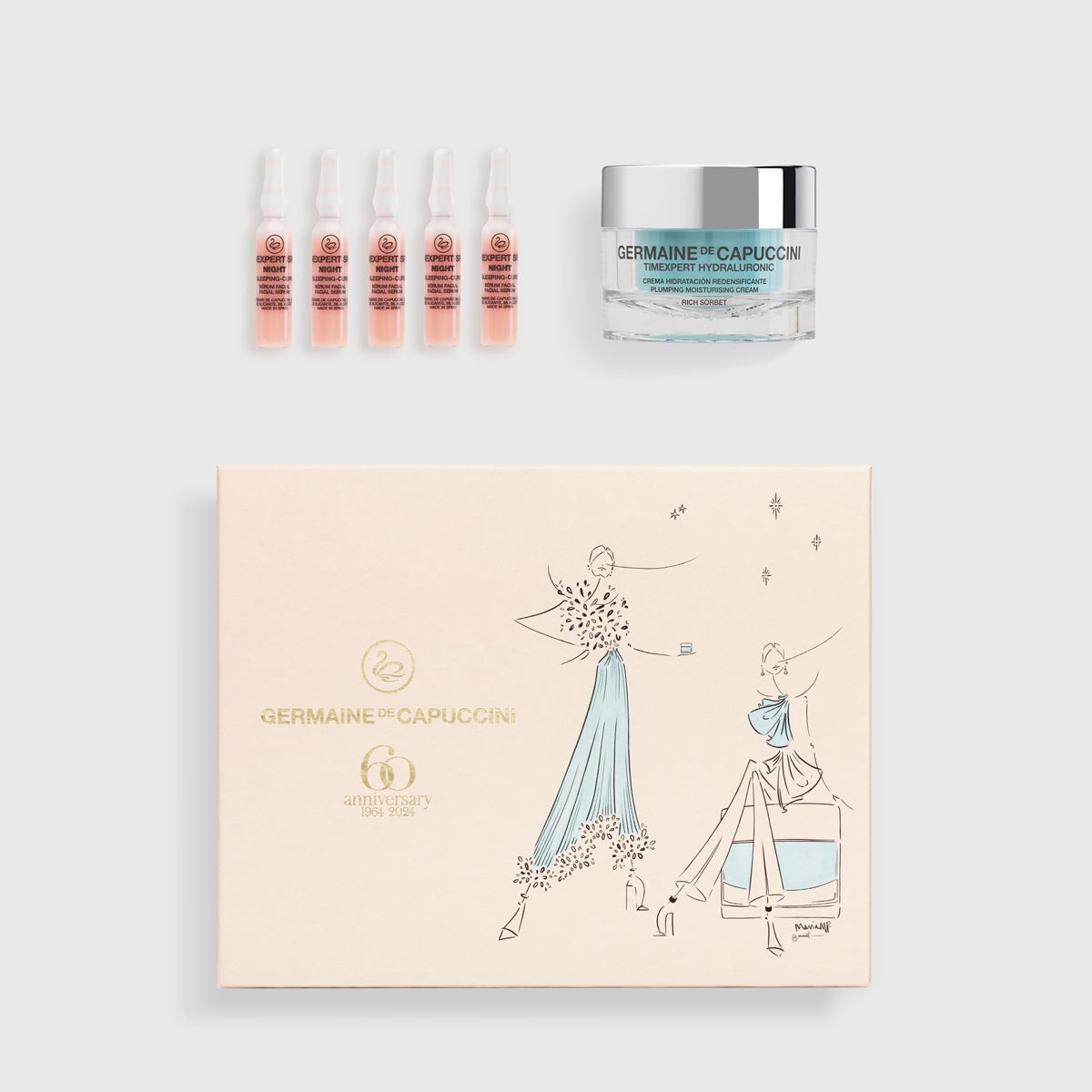 Set 60 aniversario Rutina de noche hidratante