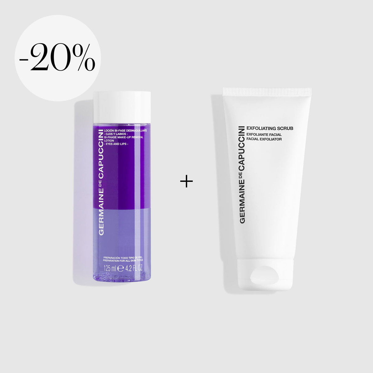Loción Bi-Fase Desmaquillante Ojos y Labios + Exfoliating Scrub