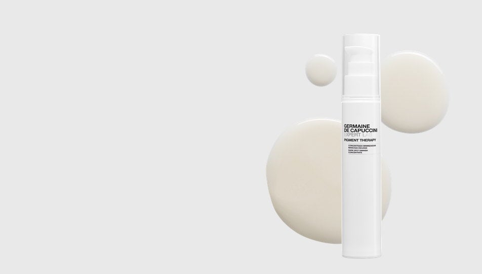 Envase de Pigment Therapy Concentrado Minimizador de Manchas Oscuras de la línea Expert Lab de Germaine de Capuccini