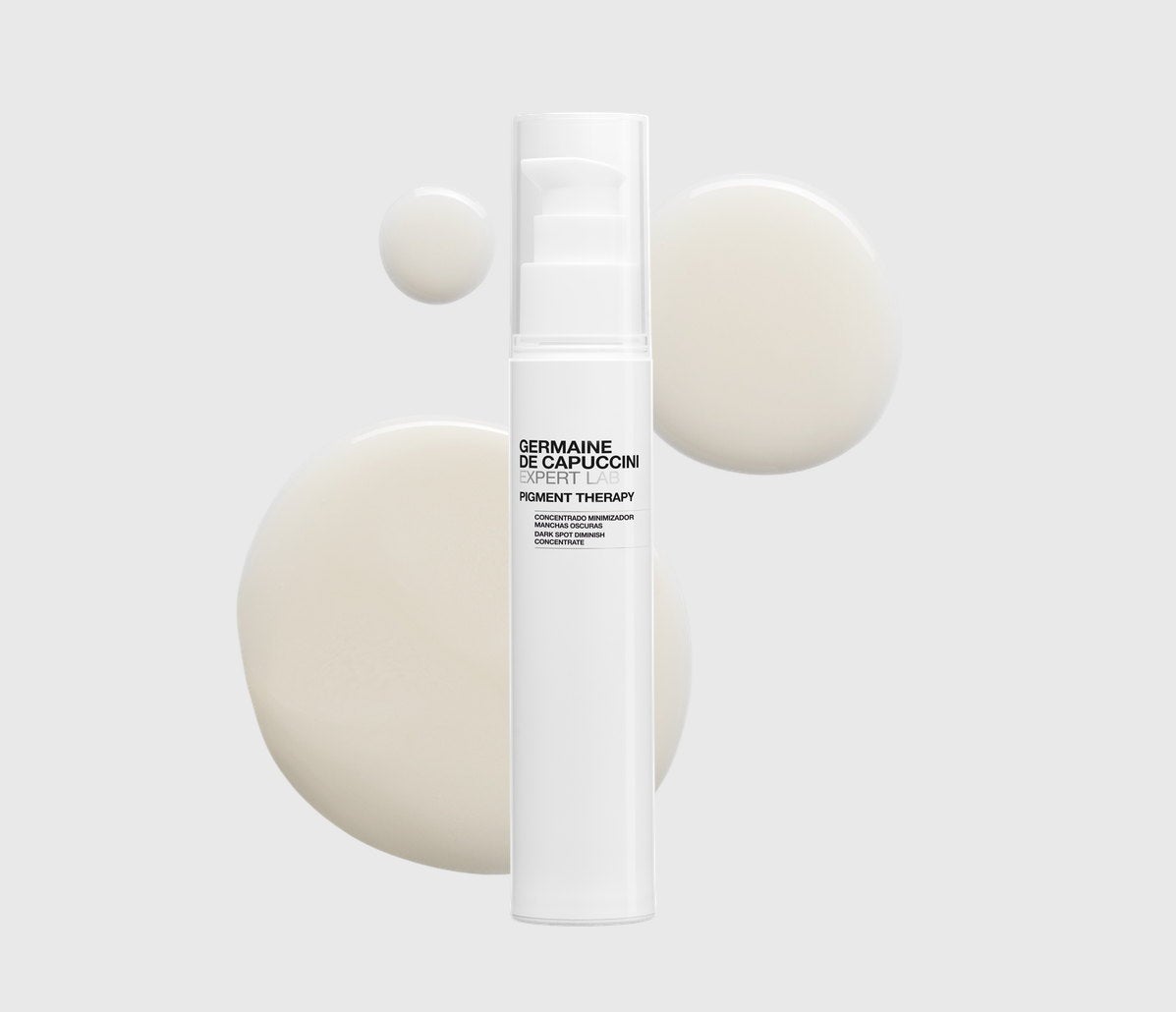 Envase de Pigment Therapy Concentrado Minimizador de Manchas Oscuras de la línea Expert Lab de Germaine de Capuccini