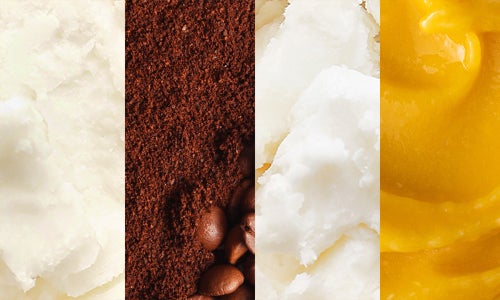 Manteca de cacao, café, karité y mango
