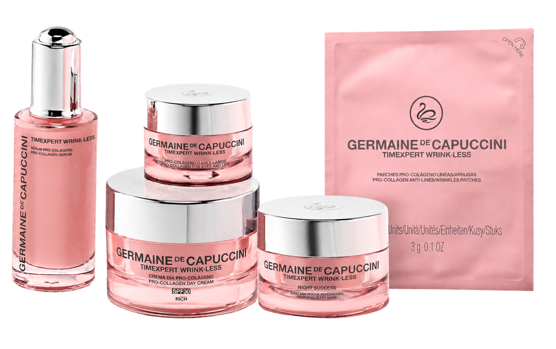 Timexpert Wrink·Less at-home routine: serum, creams, eyes & lips contour, night mask and patches