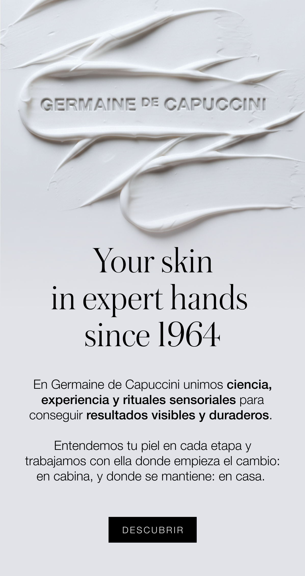 Expertos en fórmulas, ciencia y tratamientos Germaine de Capuccini